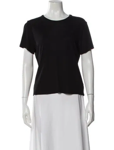 Pre-owned Khaite Crew Neck Short Sleeve T-shirt In Black