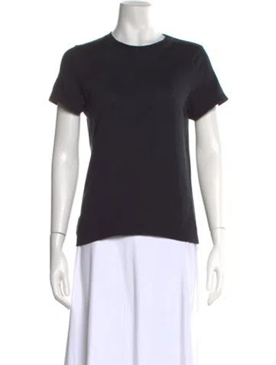 Pre-owned Khaite Crew Neck Short Sleeve T-shirt In Black