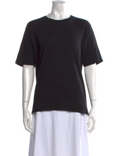Pre-owned Khaite Crew Neck Short Sleeve T-shirt In Black