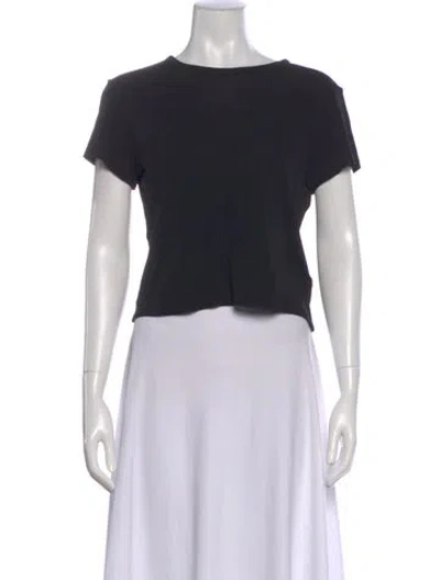 Pre-owned Khaite Crew Neck Short Sleeve T-shirt In Black