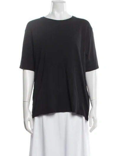 Pre-owned Khaite Crew Neck Short Sleeve T-shirt In Black