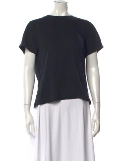 Pre-owned Khaite Crew Neck Short Sleeve T-shirt In Blue