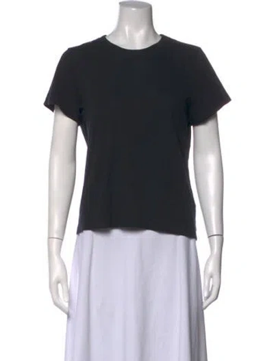 Pre-owned Khaite Crew Neck Short Sleeve T-shirt In Blue