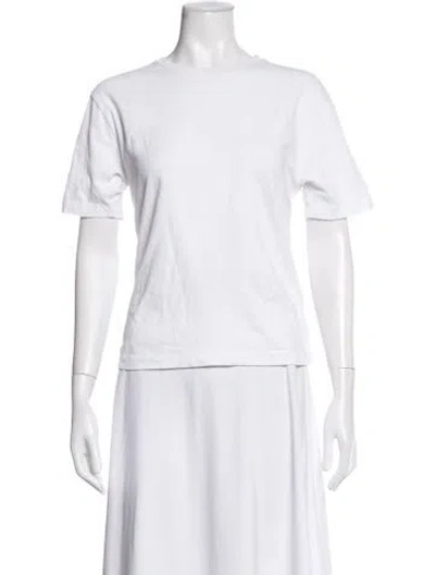 Pre-owned Khaite Crew Neck Short Sleeve T-shirt In Neutrals