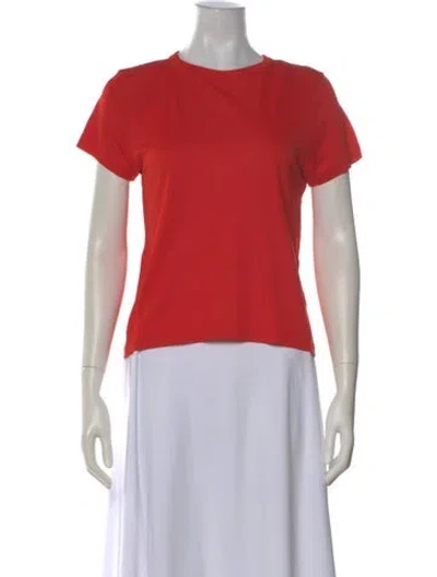 Pre-owned Khaite Crew Neck Short Sleeve T-shirt In Orange