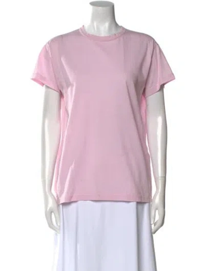 Pre-owned Khaite Crew Neck Short Sleeve T-shirt In Pink