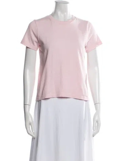Pre-owned Khaite Crew Neck Short Sleeve T-shirt In Pink