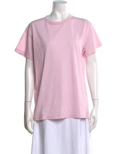 Pre-owned Khaite Crew Neck Short Sleeve T-shirt In Pink