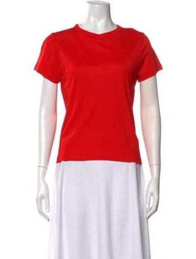 Pre-owned Khaite Crew Neck Short Sleeve T-shirt In Red