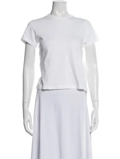 Pre-owned Khaite Crew Neck Short Sleeve T-shirt W/ Tags In White