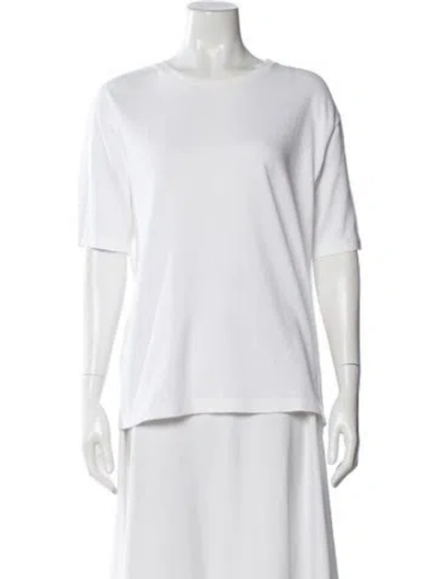 Pre-owned Khaite Crew Neck Short Sleeve T-shirt In White