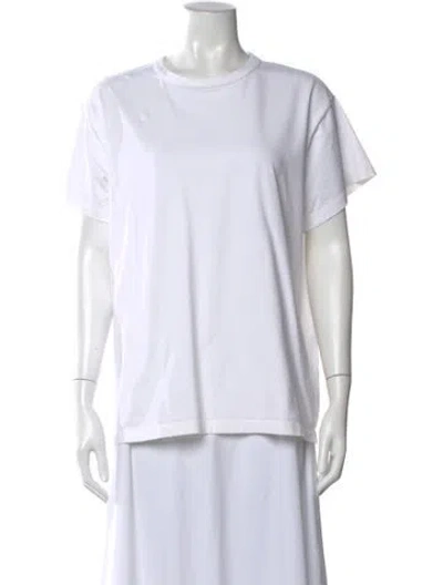 Pre-owned Khaite Crew Neck Short Sleeve T-shirt In White