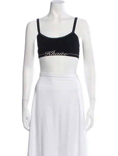 Pre-owned Khaite Crew Neck Sleeveless Sports Bra In Neutrals