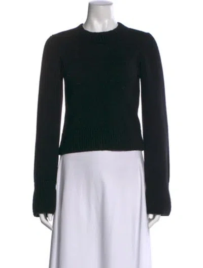 Pre-owned Khaite Crew Neck Sweater In Black