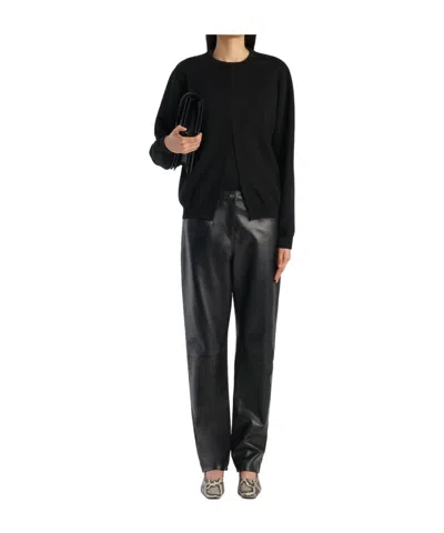Khaite Crew Neck Sweater In Black