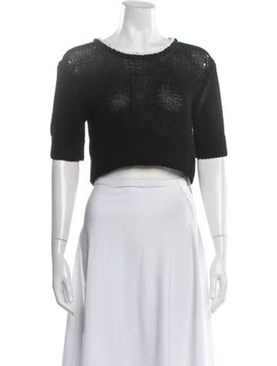 Pre-owned Khaite Crew Neck Sweater In Black