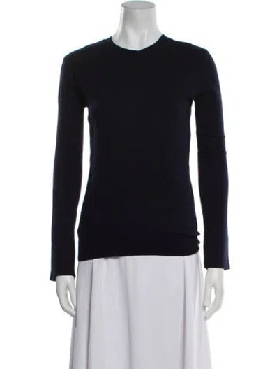 Pre-owned Khaite Crew Neck Sweater In Blue