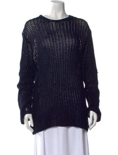 Pre-owned Khaite Crew Neck Sweater In Blue
