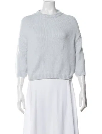 Pre-owned Khaite Crew Neck Sweater In Blue