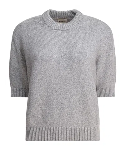 Khaite Crew Neck Sweater In Gray