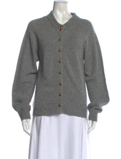 Pre-owned Khaite Crew Neck Sweater In Gray