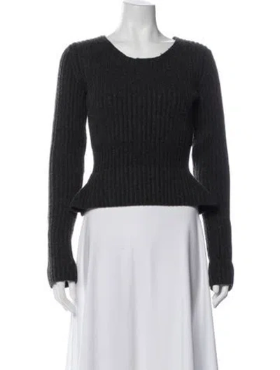 Pre-owned Khaite Crew Neck Sweater In Gray