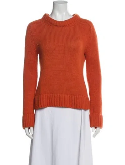 Pre-owned Khaite Crew Neck Sweater In Orange