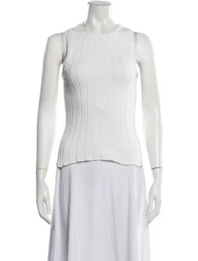 Pre-owned Khaite Crew Neck Sweater In White