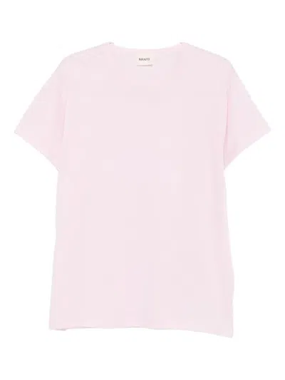 Khaite Crew-neck T-shirt In Pink