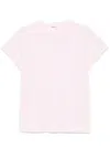 Khaite Maeve Cotton-blend Jersey T-shirt In Rosa