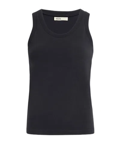 Khaite Crew Neck Vest In Black