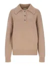 Khaite Bristol Pullover Aus Einer Kaschmirmischung In Beige