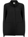 Khaite Crittan Wool And Silk-blend Faille Blazer In Black