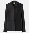 KHAITE CRITTAN WOOL AND SILK FAILLE JACKET