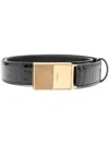 Khaite Crocodile Embossed Belt