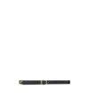Khaite Crocodile-embossed Leather Belt In Black