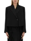Khaite Cropped Jacket In Black