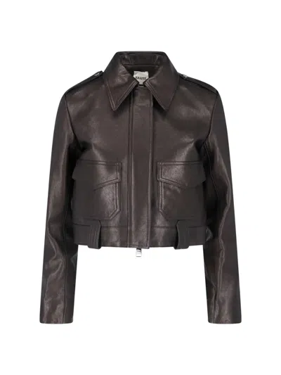 Khaite Cropped Jacket "cordelia" In Black