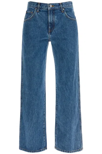 Khaite Cropped Kerrie Jeans In Blue