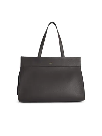 Khaite Crosby Espresso Leather Bag In Brown