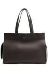 Khaite Crosby Two-handle Zip-closure Shoulder Bag In Brown