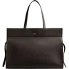 Khaite Crosby Two-handle Zip-closure Shoulder Bag In Brown