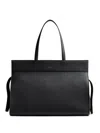 Khaite Crosby Two-handle Zip-closure Shoulder Bag In Black