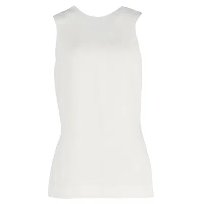 Khaite Cross-back Top In Cream Viscose