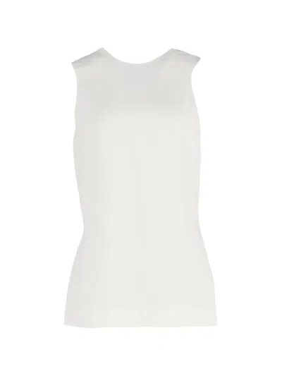 Pre-owned Khaite Cross-back Top In White