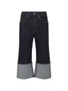 Khaite Boyle Cuffed Straight-leg Capri Jeans In Black