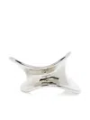 Khaite Curved Brass Bracelet In Metallic