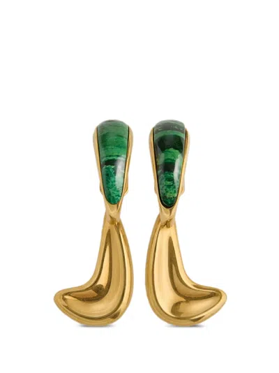 Khaite Cyclone Earrings In 金色