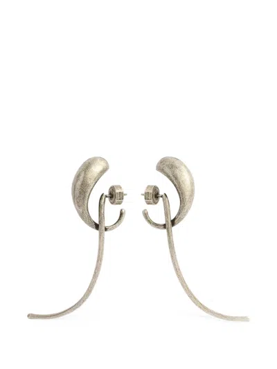 Khaite Cyclone Earrings In Antique Silver In Metallic