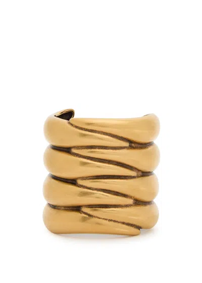 Khaite Cyclone Sculpted 18kt Gold-plated Cuff
